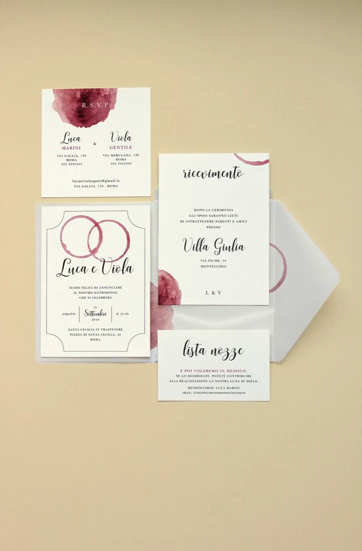 Partecipazione Cofanetto Pocket Fold Vellum