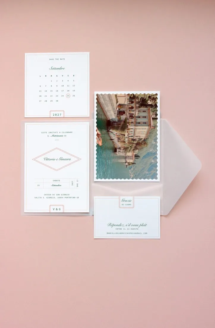 Partecipazione Cofanetto Pocket Fold Vellum