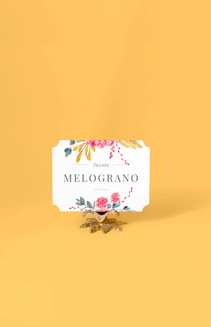 Segnatavolo Sagomato
