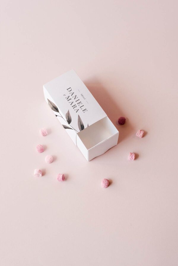 Blush Scatola Fiamiferi Mockup fronte