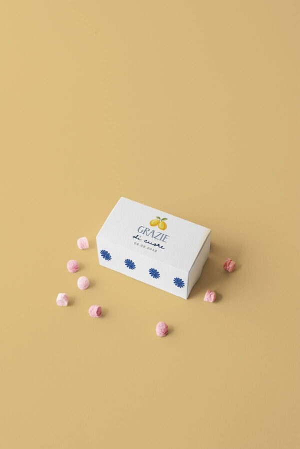 Limoni Scatola Fiamiferi Mockup Retro