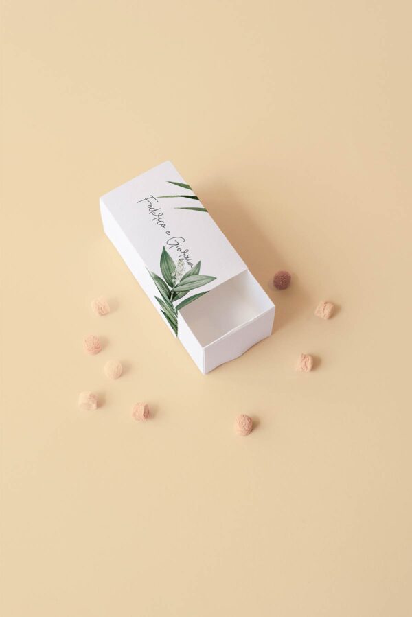 Botanico Scatola Fiamiferi Mockup Fronte