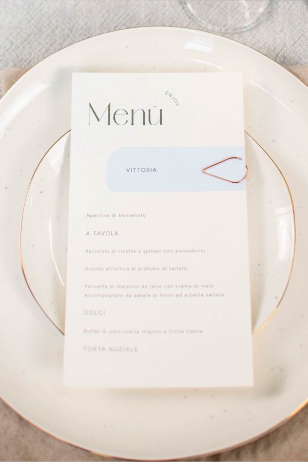 Menu pebbles