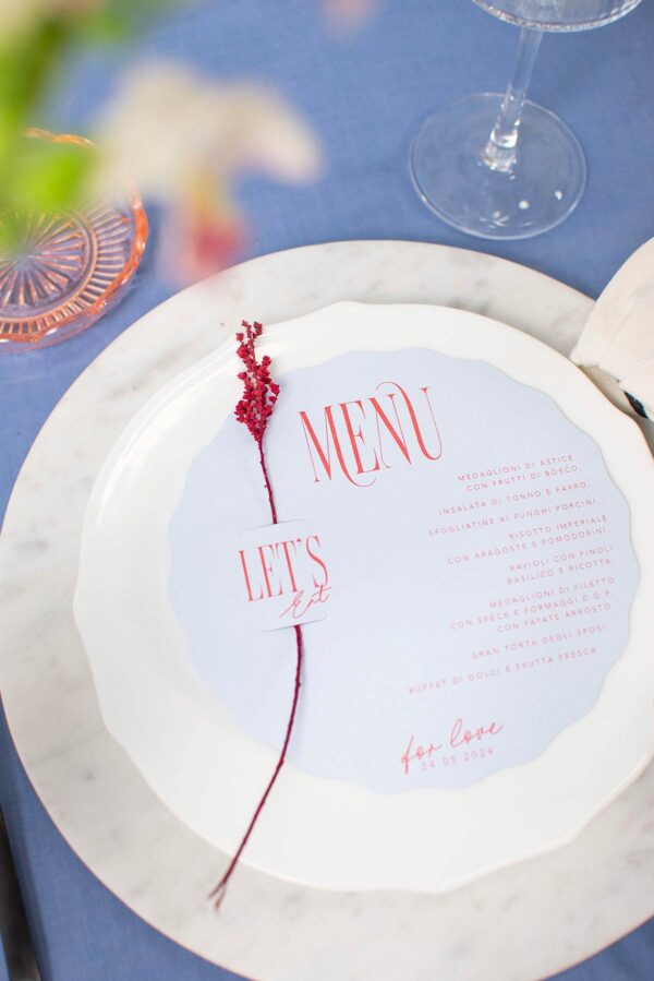 menu tondo wavy