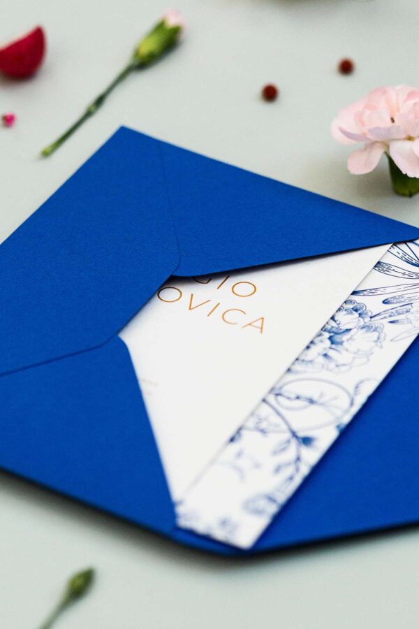 partecipazione di matrimonio lilibet blu dettaglio 2