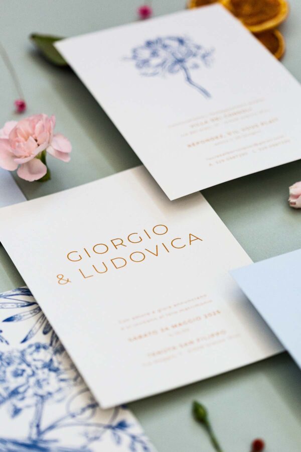 partecipazione di matrimonio lilibet blu dettaglio 7