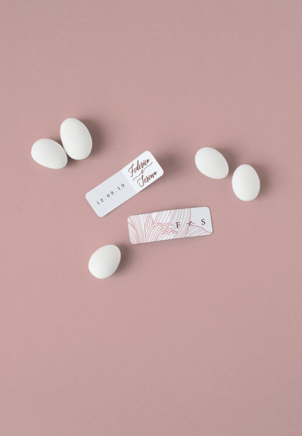 Biglietto Bomboniera Confetti New Elegance