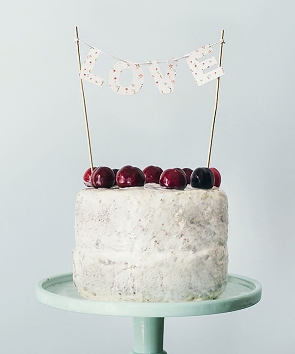 Cake Topper Lettere Intagliate