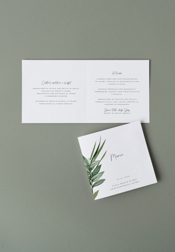 Menu Doppia Anta Botanico
