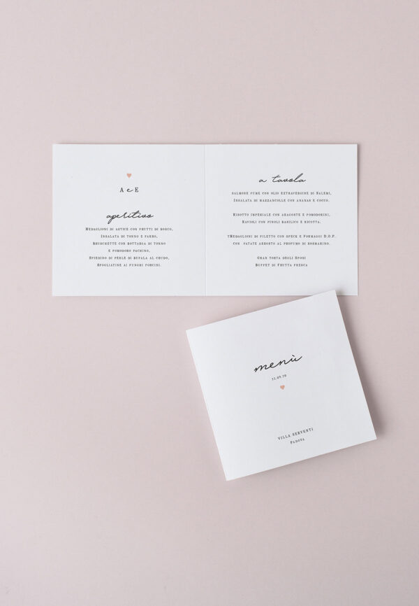 Menu Doppia Anta Vinile