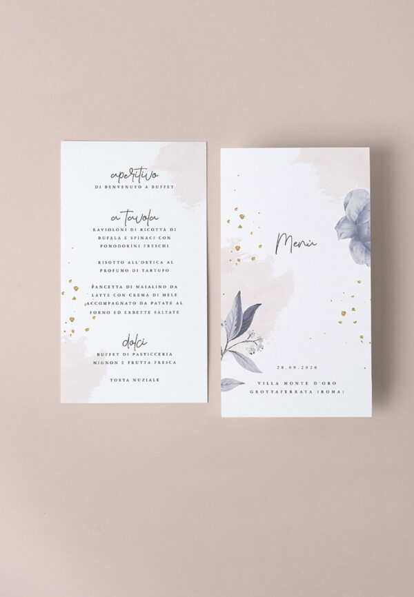 Menu Verticale Rose Gold