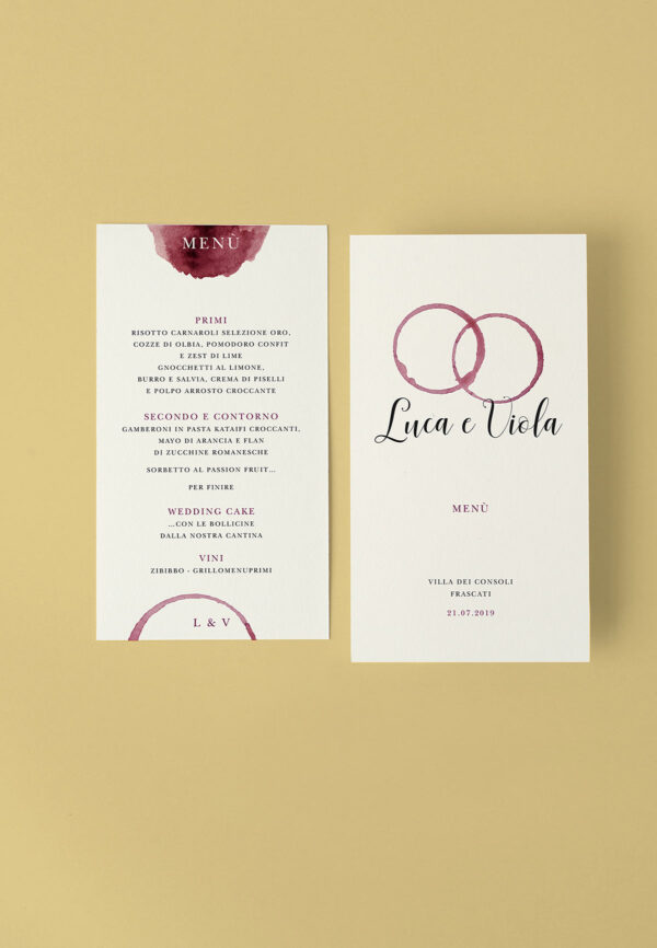 Menu Verticale Vino