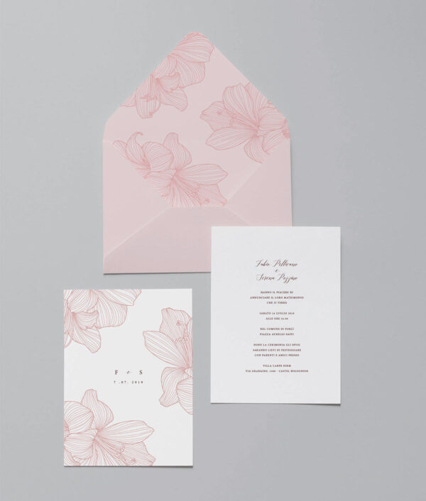 Partecipazione Busta Stampata New Elegance
