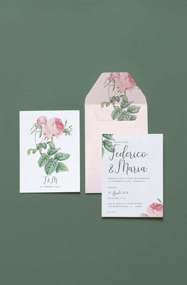Partecipazione Busta Verticale Giardino
