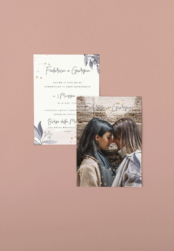 Partecipazione Fotografica Rose Gold