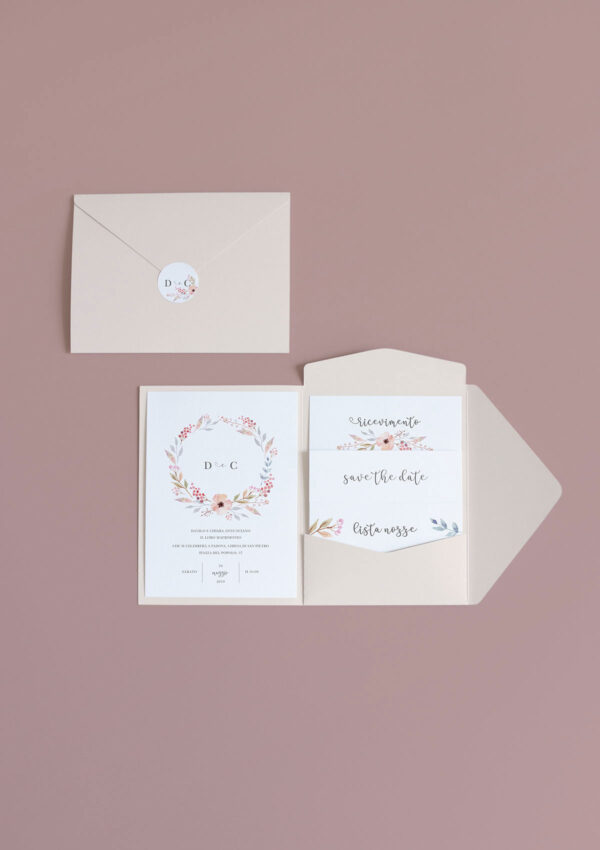 Partecipazione Pocket Fold Bloom