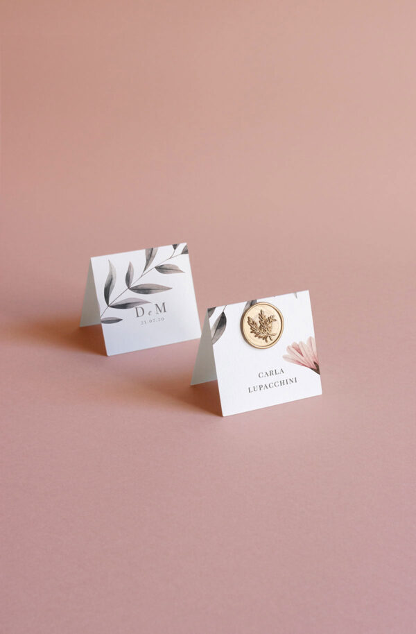 Segnaposto Cavaliere Con Ceralacca Blush