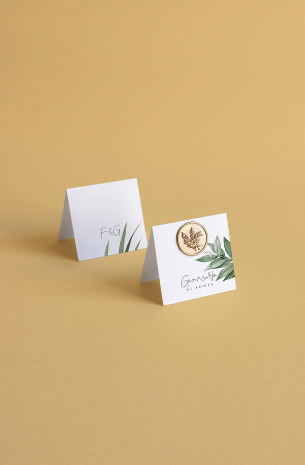 Segnaposto Cavaliere Con Ceralacca Botanico