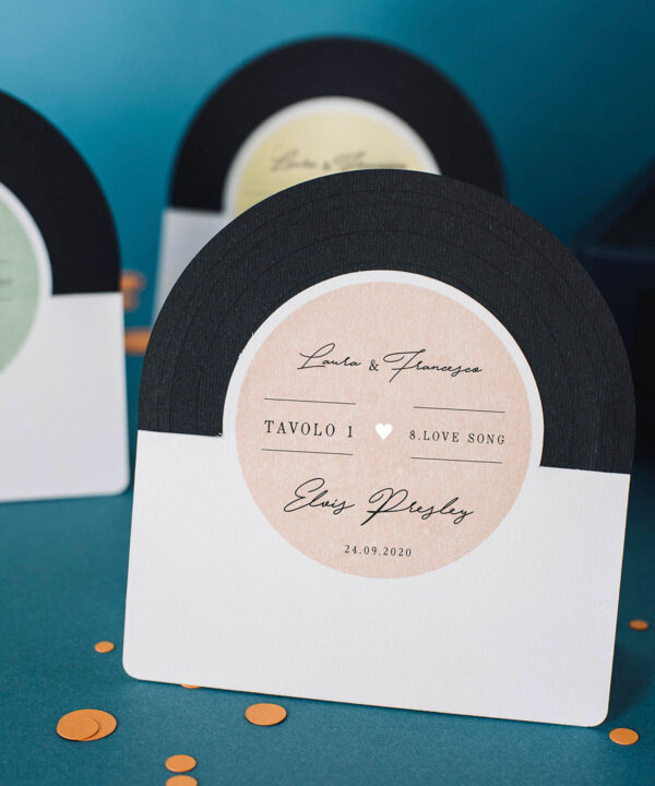 Segnatavolo Per Matrimonio Vinile