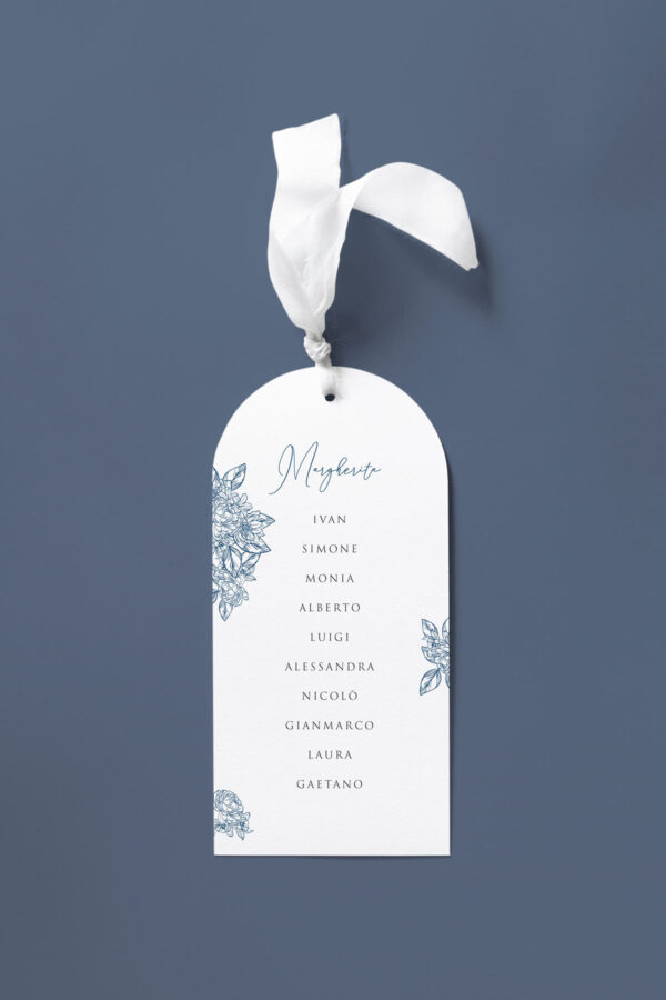 Tableau Matrimonio Arco Blu Vintage