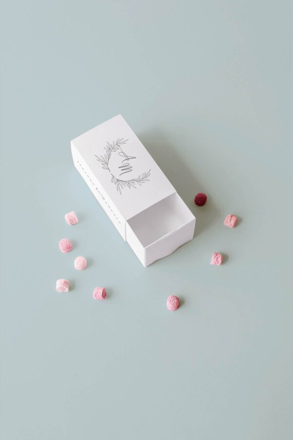 Plexiglass Scatola Fiamiferi Mockup Fronte