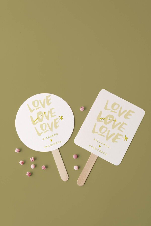 Poster Cuore wedding bag Ventagli