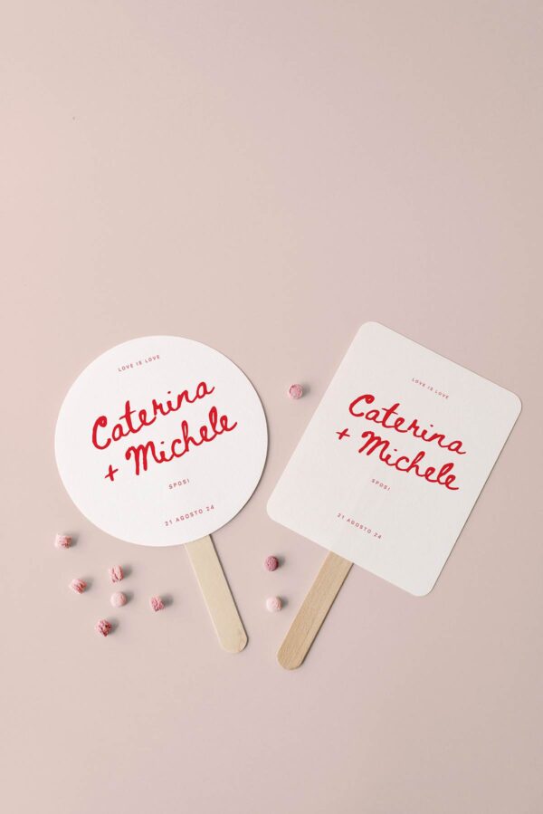 Poster Ok Ci Sposiamo wedding bag Ventagli