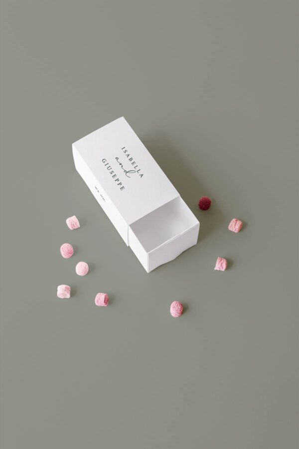 Wildflowe Botanico Scatola Fiamiferi Mockup Fronte