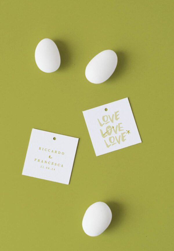 poster love biglietto bomboniera quadrato