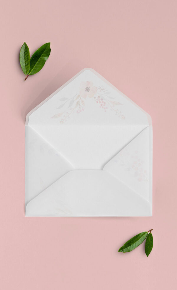 Busta Liner 13x18 Vellum Aperta Bloom