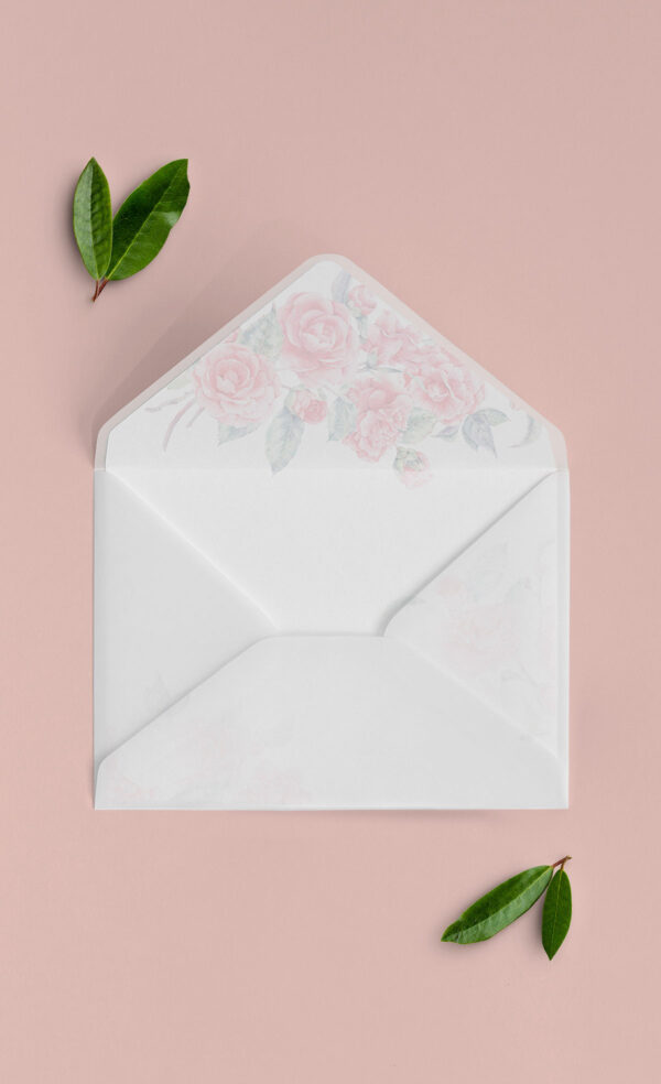 Busta Liner 13x18 Vellum Aperta Camelie
