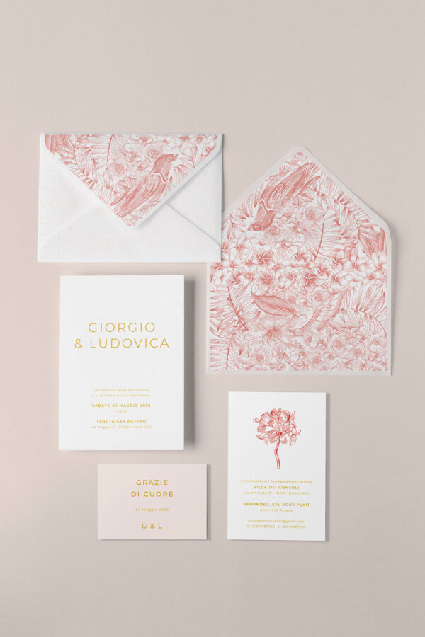 Busta Liner 13x18 Vellum Kit Lilibet Rosso