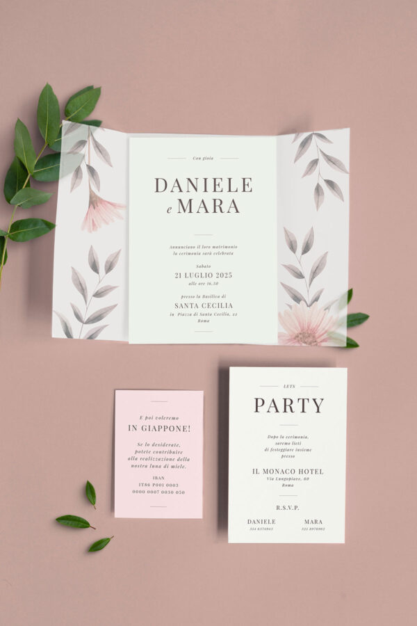 Cofanetto Trasparente Semplice Aperto Blush