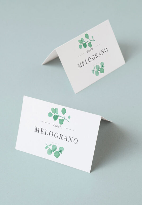 eucalipto blush segnatavolo cavaliere