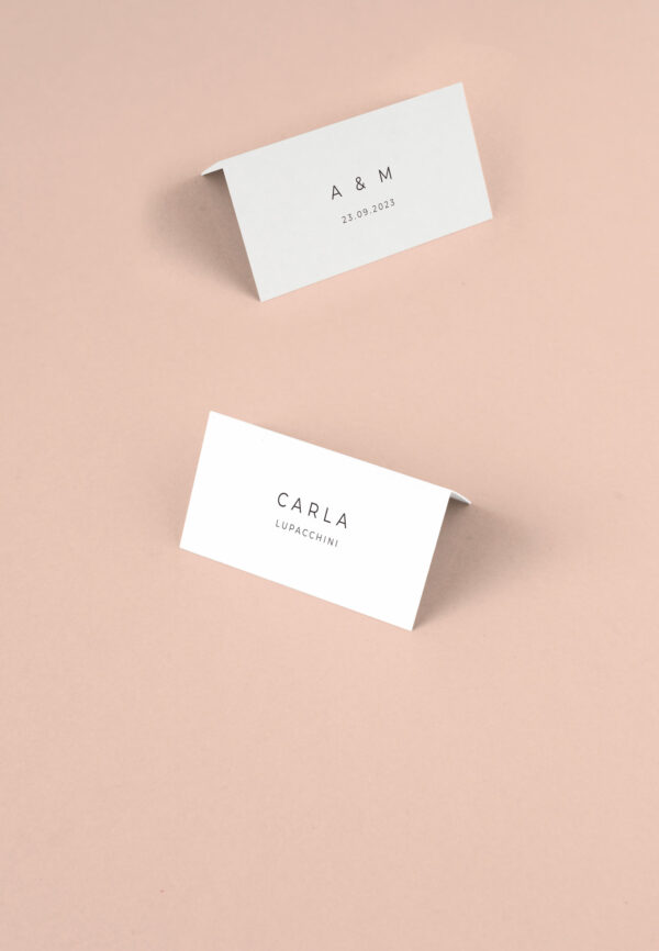 minimal segnaposto cavaliere
