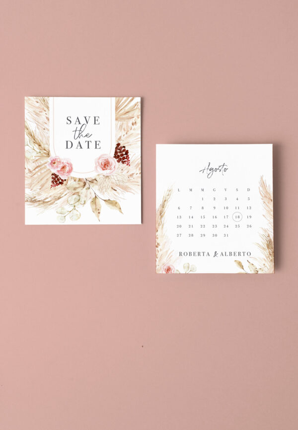 pampas save the date