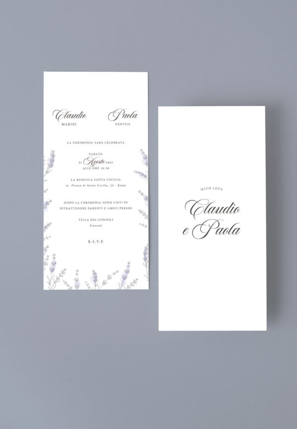 Lavanda partecipazione verticale 1021