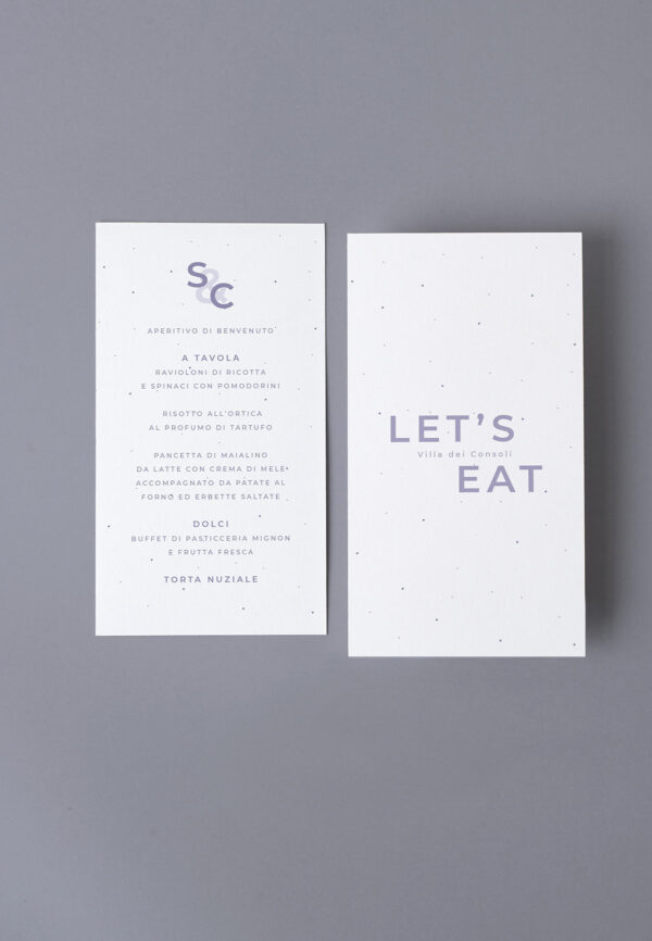 Lilia menu verticale Bianco