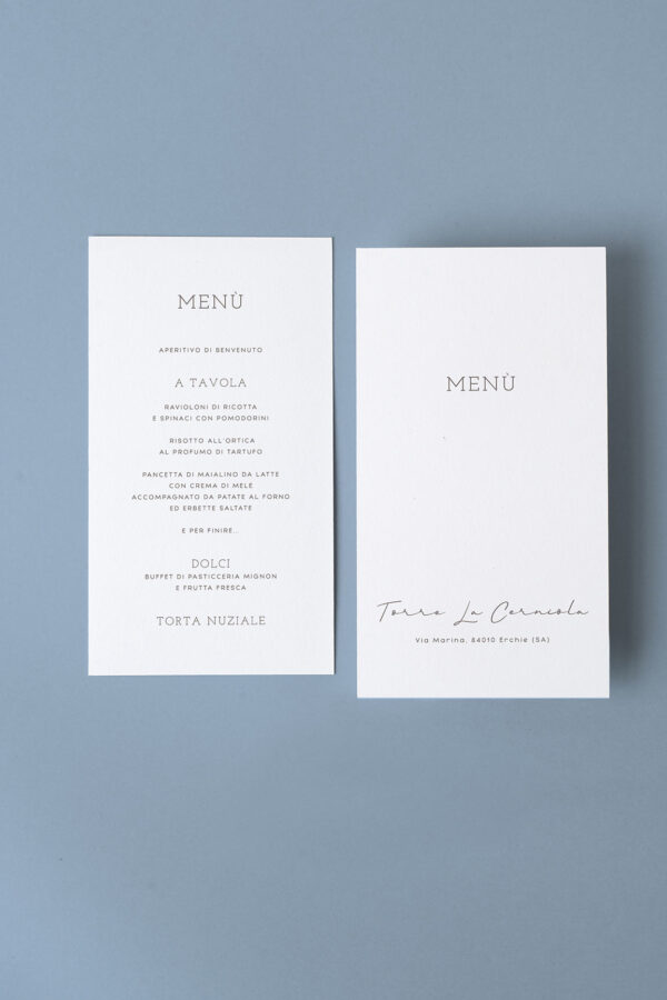 Stucco menu verticale