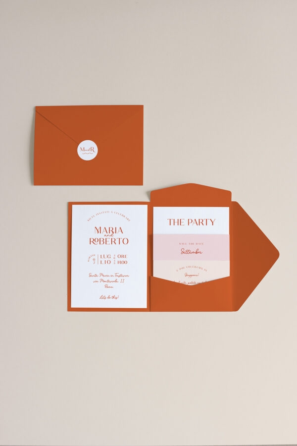 petite rosso Cofanetto pocketfold