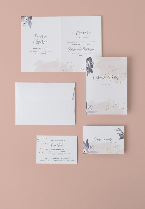 rose gold kit doppia anta busta stampata