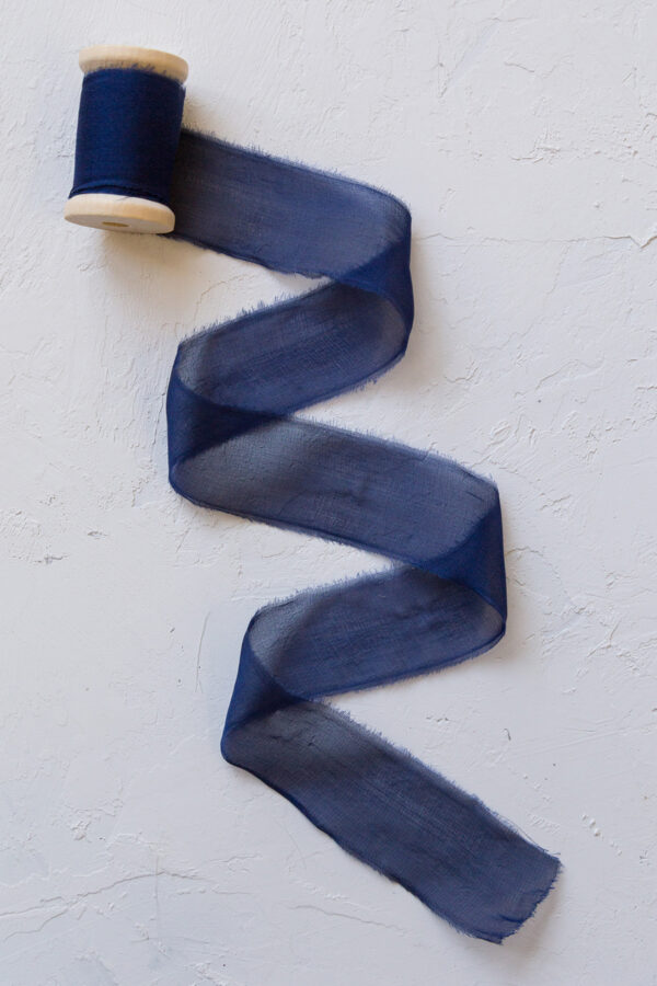 nastrino seta Blu