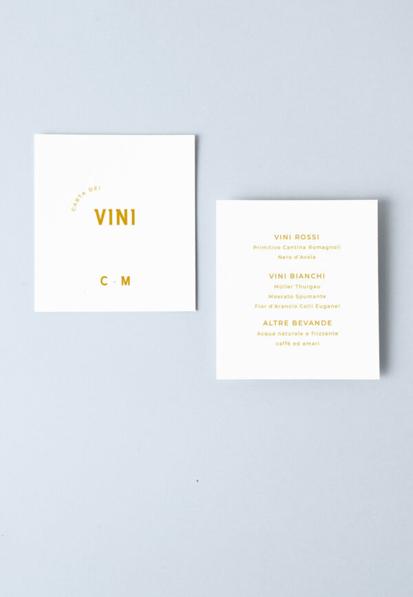 Bliss Menù Carta Vini