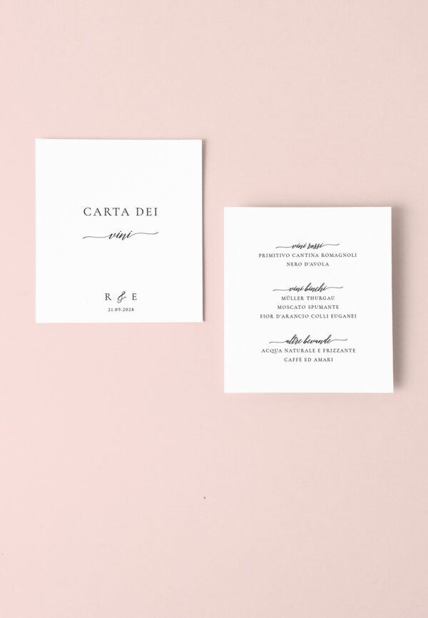 Chiara Menù Carta Vini