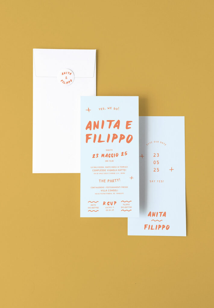 Partecipazione Frida, 20 anni di matrimonio