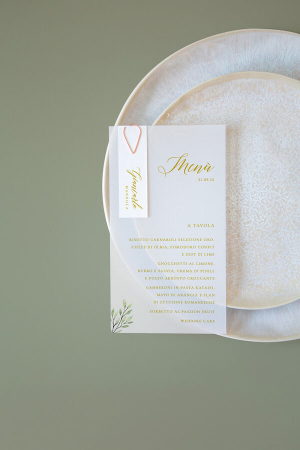 Golden menu SP Vellum