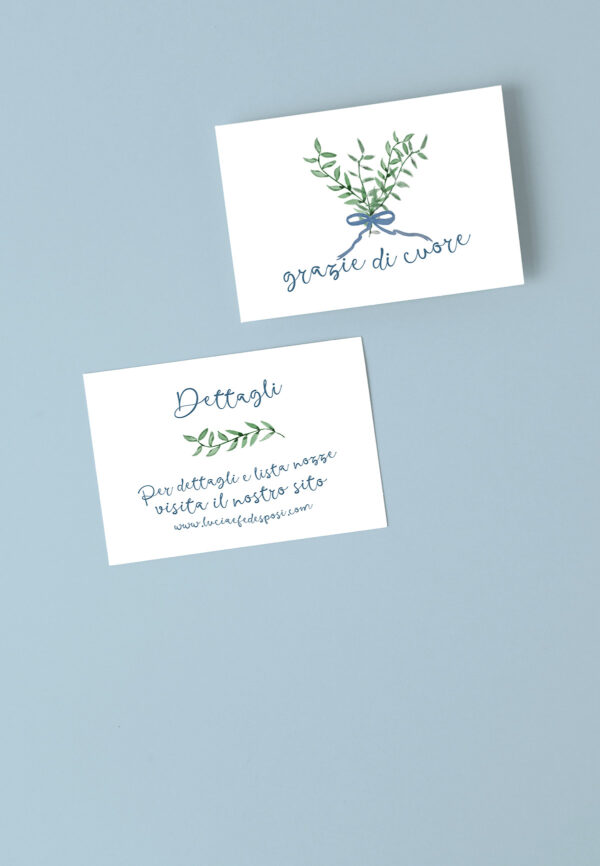 Mirabel lista nozze orizzontale blu