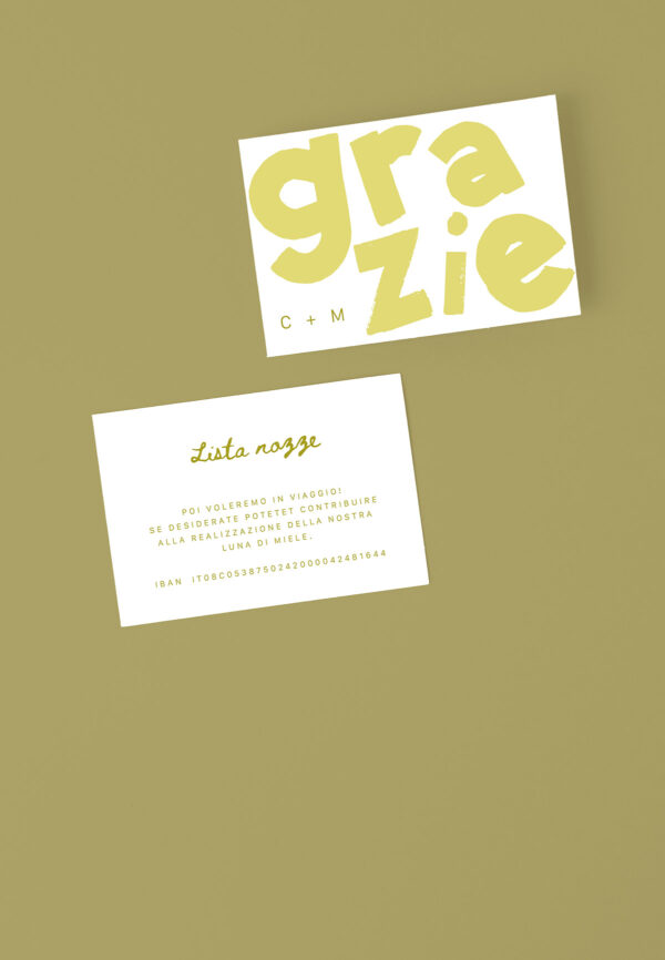 Poster okcisposiamo verde lista nozze orizzontale