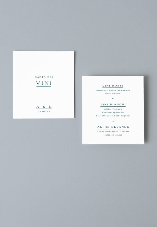 Raggio Menù Carta Vini