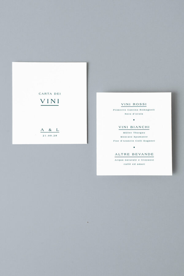 Raggio Menù Carta Vini